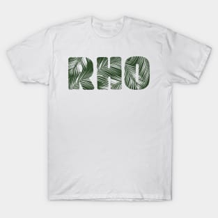 Rho Leaf Letters T-Shirt